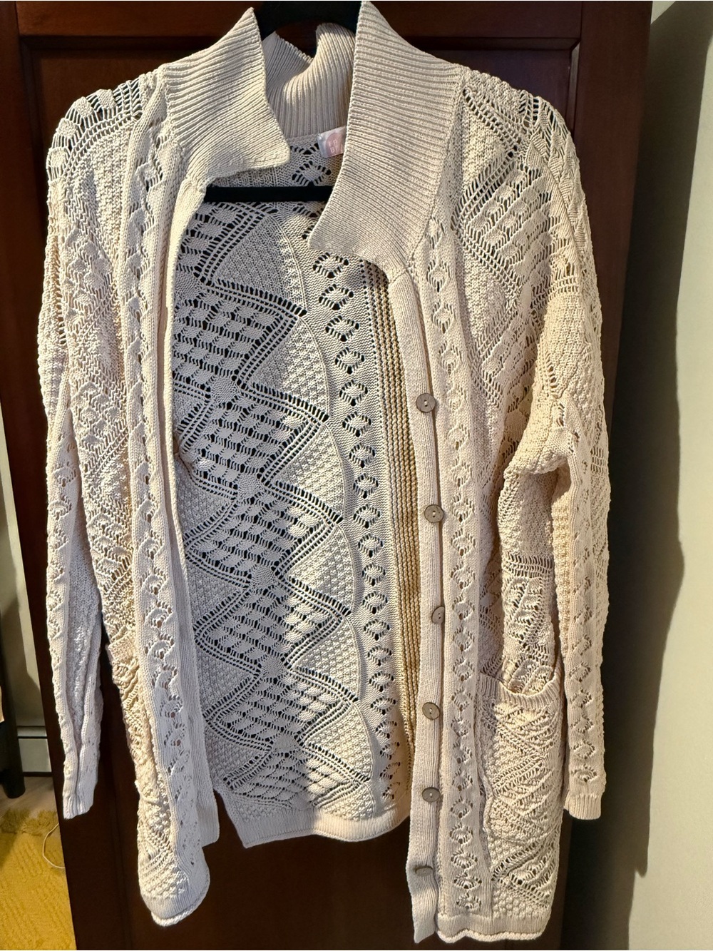 Free people crotchet cardigan